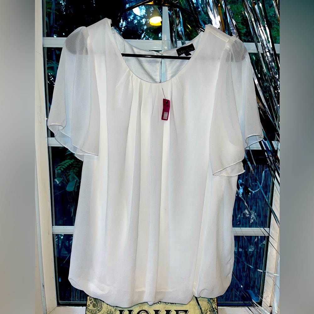 Zenobia White lace blouse